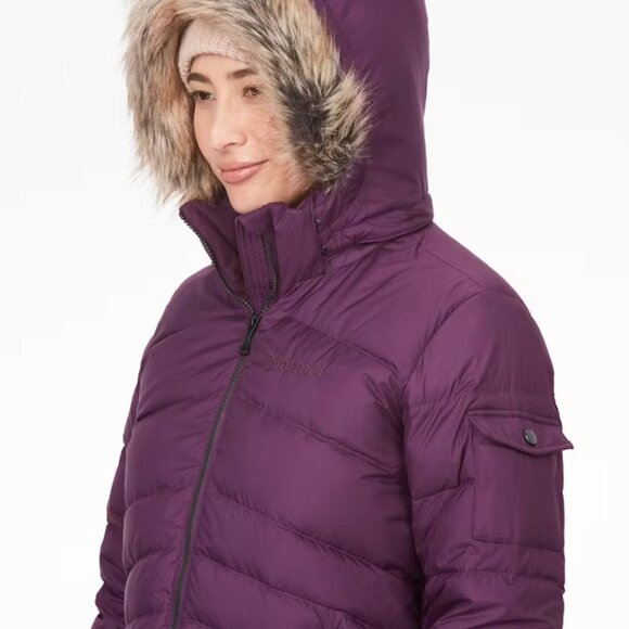 ❄️NWT❄️Women's Marmot Ithaca Down Puffer Jacket with Faux Fur❄️ - Picture 13 of 14